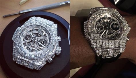 floyd mayweather montre hublot|Floyd Mayweather diamond watch.